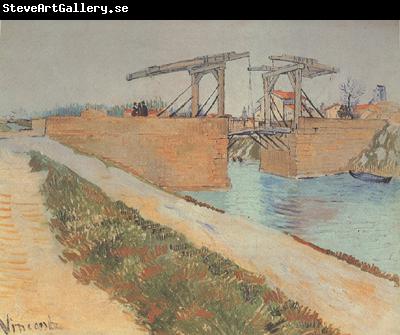 Vincent Van Gogh The Langlois Bridge at Arles with Road alonside the Canal (nn04)